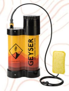 Geyser portable 1 gallon camp shower