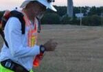 Don running at Dawn at the Honey Badger 100 ultra
